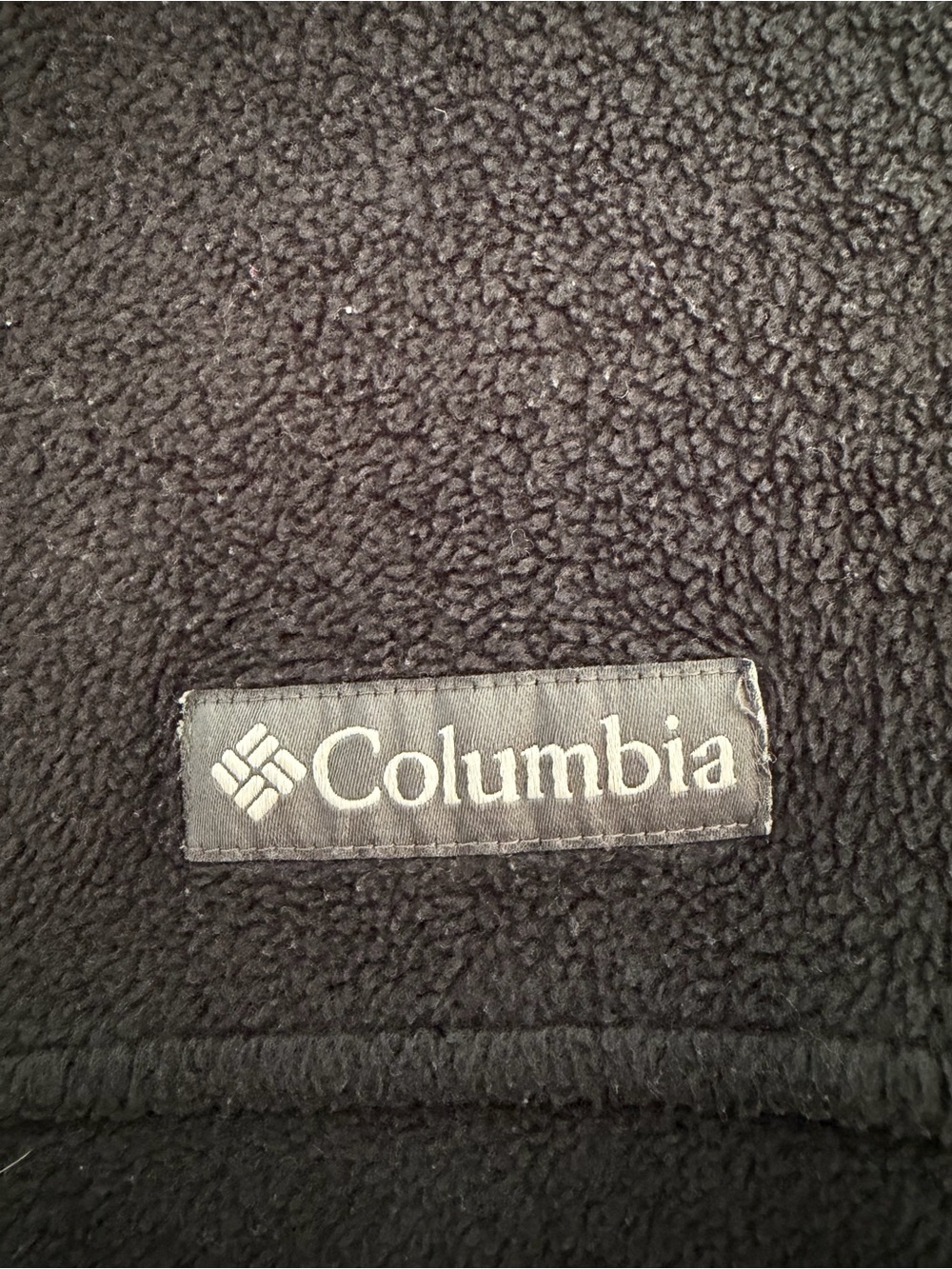Columbia Fleece Full Zip Jacket Mens Small Black Steens Mountain Coat Logo Patch - Picture 3 of 7